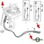 AL112765 - CABLE CAMBIO GRUPOS A+B 6000 JOHN DEERE