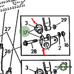 AL173417 - BARNING LEVERA DISTRIB 6000 JOHN DEERE