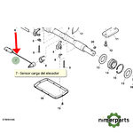 AL226252 - Sensor loading bar 6r 6m original John Deere