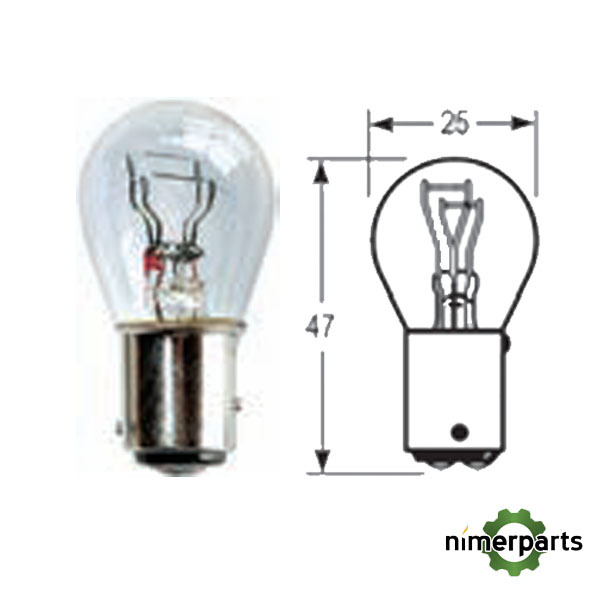 MCXFA1009 - 12V 21W Lamp (2 poles) 2 und John Deere