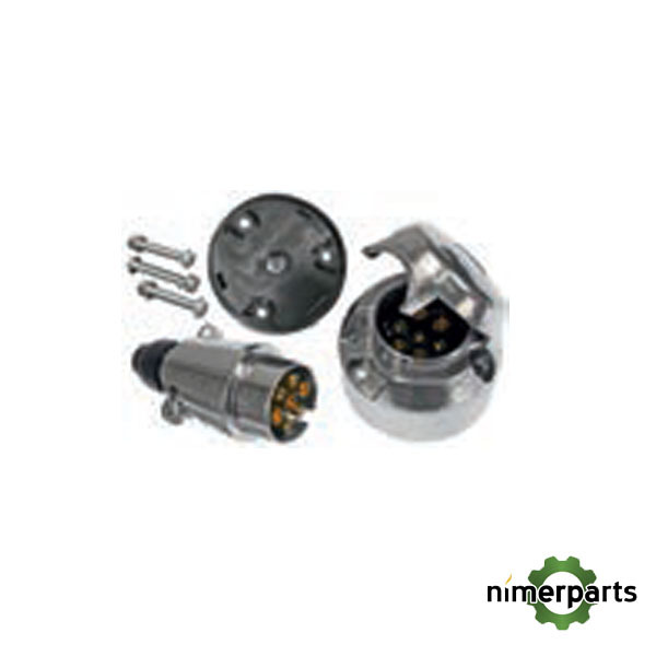 MCXFA1248 - JUEGO ENCHUFES METAL 7 POLOS MACHO Y HEMBRA JOHN DEERE