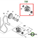 Se501834 - Alternator 200 AMP 8030 (RE555751) Reman John Deere