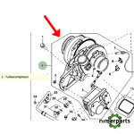 SE502199 - TURBOCOMPRESOR 6030 4 CILINDROS (SE502199) REMAN JOHN DEERE