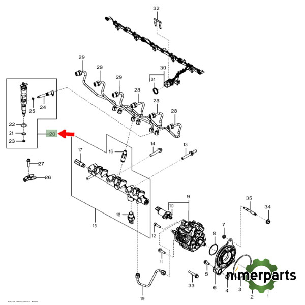 Se502671 - Motor Injector (RE545562) Reman John Deere