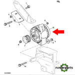 SE501827 - ALTERNATOR 120 AMPERIOS SERIES 6010, 6020 (AL16646) REMAN JOHN DEERE