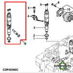 SE501932 - Electronic injector (RE520334) Reman John Deere