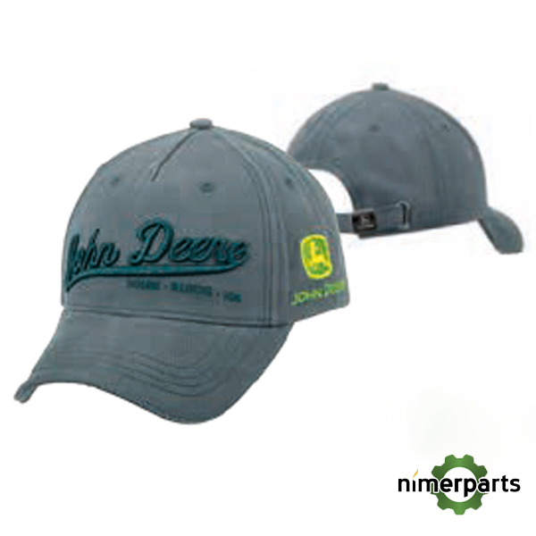MC13080619CB - brown cap with original John Deere leather patch - Nimerparts