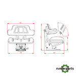 VLD1682 - Tractor std seat