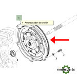 ER465589 - AMORTIGUADOR DE TORSION ORIGINAL JOHN DEERE