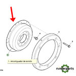 RE586976 - AMORTIGUADOR DE TORSIÓN 8 8030 ORIGINAL JOHN DEERE