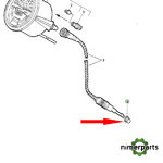 CE13236 - CASQUILLO CABLE CUENTAHORAS JOHN DEERE