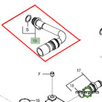 DZ101522 - Tuber Caja Thermostat 6m 6r John Deere