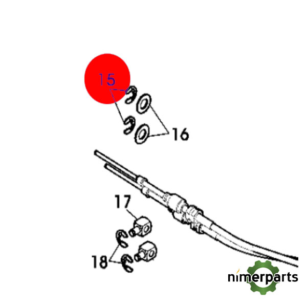 ER024706 - ER024706 Clip Accelerator cable 5015