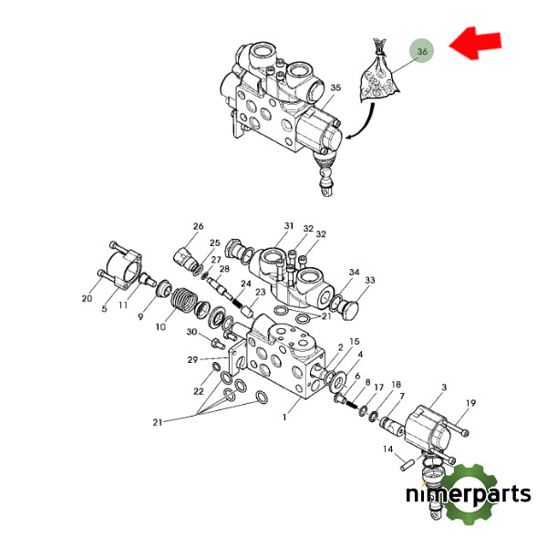 ER262641 - JUEGO DE ANILLOS TORICOS JOHN DEERE