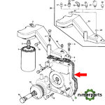 R114097 - JUNTA SOPORTE ENFRIADOR 6000 JOHN DEERE