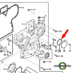 R121424 - ANILLO TORICO REGISTRO BOMBA INYECTORA JOHN DEERE