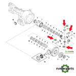 R135876 - Satelite washer TDM 8 8030 Original John Deere