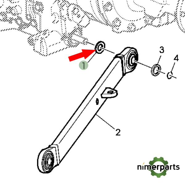 R262349 - Flexible axis 5m 5R John Deere