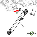 R262349 - ARANDELA DE EMPUJE PARA EJE FLEXIBLE 5M 5R ORIGINAL JOHN DEERE