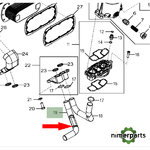 R524512 - 8000 John Deere oil pump tube