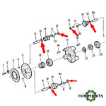 R66197 - Landela adjustment 1035EF John Deere