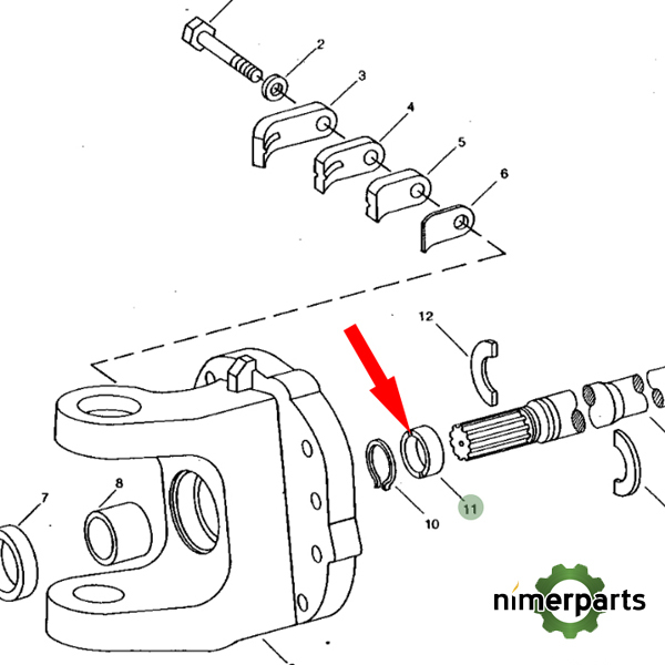 R93055 - TDM 7 8000 John Deere spacer