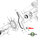RE232483 - TENSOR CORREA 8030 JOHN DEERE PULLEY
