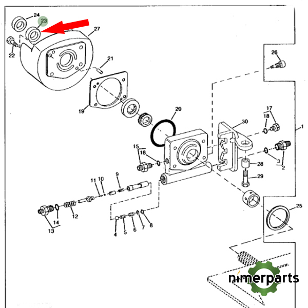 RE50994 - RETEN BOMBA DIRECCIÓN 7010 JOHN DEERE