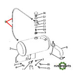 AT20960 - TUBO SOBRANTE BOMBA HIDRÁULICA JOHN DEERE