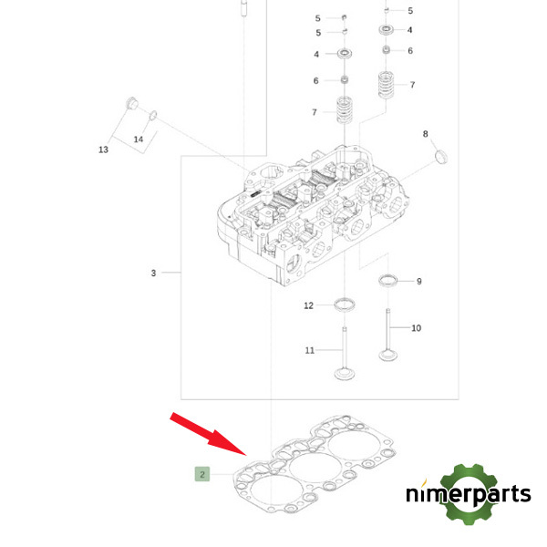 DZ111638 - BOARD OF 3 CYLINDER JOHN DEERE