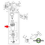 DZ115391 - FILTRO PRIMARIO DE COMBUSTIBLE MOTORES FASE IV ORIGINAL JOHN DEERE.