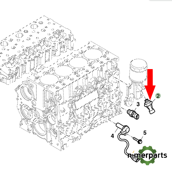 ER0504084983 - SENSOR FILTRO DE ACEITE MOTOR IVECO PARA JOHN DEERE