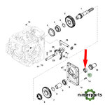 ER126403 - Retan rear axle TDF John Deere