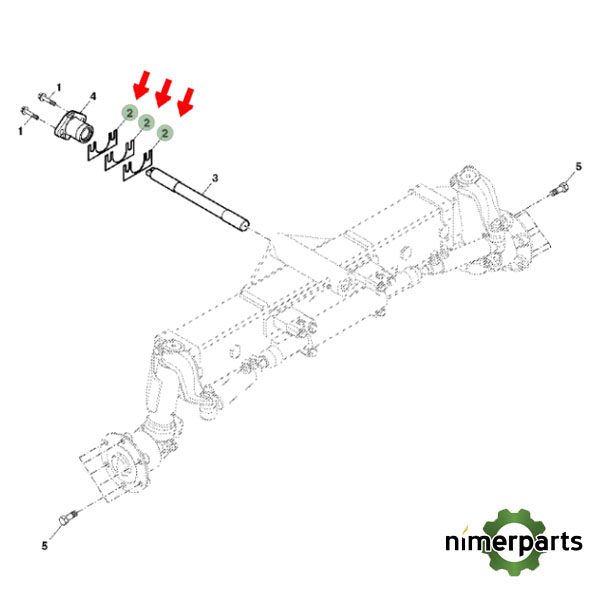 ER136556 - ER136556 LAMINA BULON PUENTE DEL 5000 JOHN DEERE