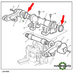 L75841 - Retan elevator arm 68 8000 John Deere
