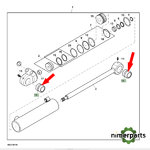 R152274 - CASQUILLO CILINDRO DIRECCIÓN 8030 JOHN DEERE