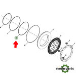 R225116 - GOMA PISTO FRENO JOHN DEERE