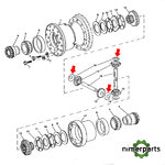 R83121 - Satelite washer TDM 7 8000 John Deere
