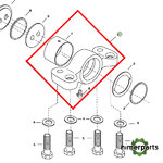 RE62204 - Front bridge support 8 8020 John Deere