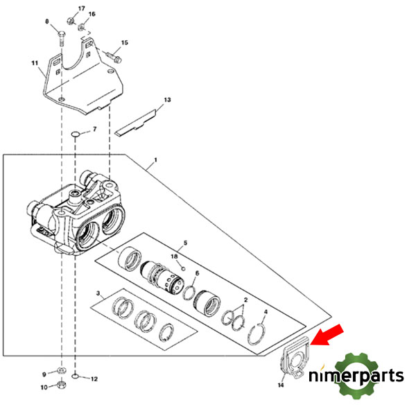 RE69101 - TAPA ENCHUFE RAPIDO 7 7010 JOHN DEERE