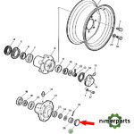 T12688 - Tapacubo Rued Ef John Deere
