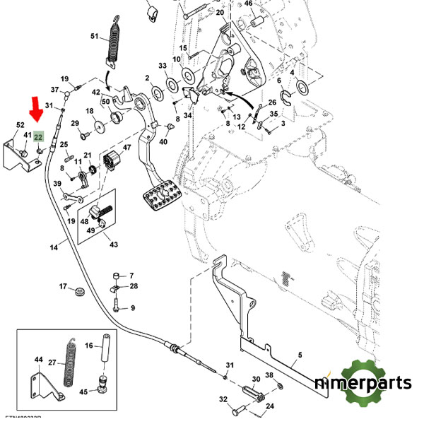 R72655 - CLIP (E) JOHN DEERE
