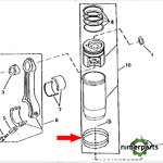 AR98850 - Gomas Goma Motor John Deere