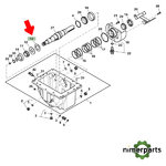 R107620 - ARANDELA EMPUJE TDM 68 7020 JOHN DEERE