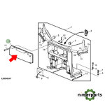 AL164273 - TAPA TRASERA CABINA 6020 ORIGINAL JOHN DEERE