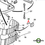 L111800 - CASQUILLO PLACA FRONTAL (CABRA) JOHN DEERE