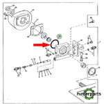R110708 - ANILLO TAPA BOMBA DIRECCIÓN 7000 JOHN DEERE