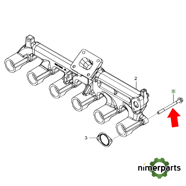R519486 - TORNILLO COLECTOR ESCAPE 6030 JOHN DEERE