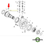 RE222632 - John Deere oil pump axis