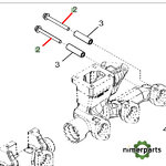 R521323 - TORNILLO COLECTOR ESCAPE 8R (11) JOHN DEERE